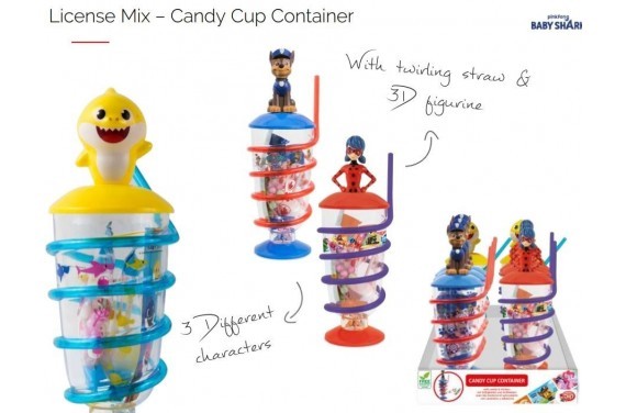 CANDY CUP CONTAINER LICENSE MIX 1U.