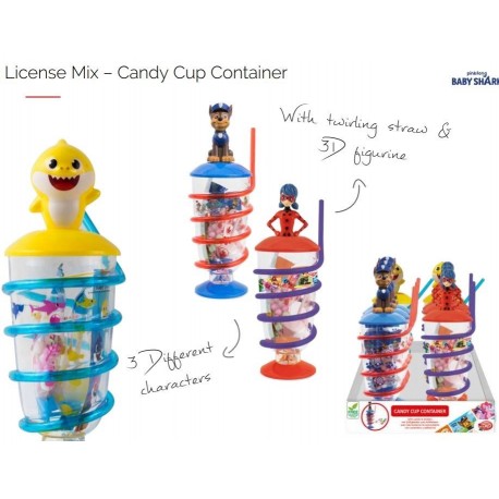 CANDY CUP CONTAINER LICENSE MIX 1U.