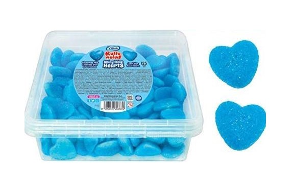 CORAZONES FRAMBUESA SHINY BLUE 150 UND VIDAL