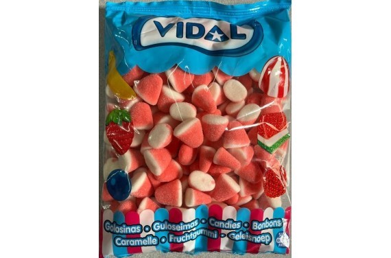 BESOS FRESA NATA BL. 1KG VIDAL