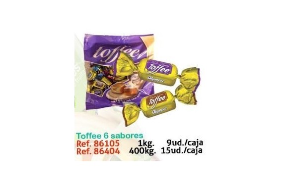 TOFFE 6 SABORES  400 GR. AGRUCONF