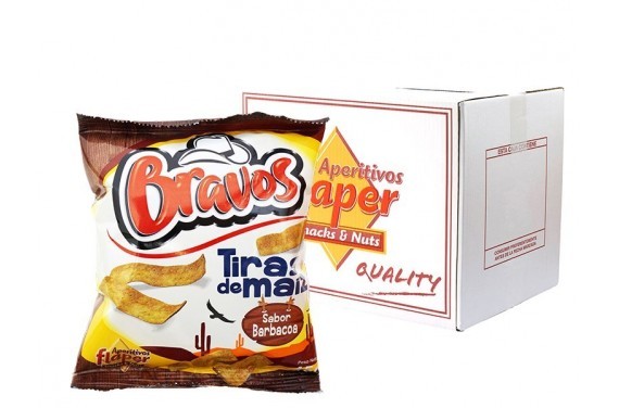 BRAVOS (TIRAS DE MAIZ) CJ 25 BL X 45 GR