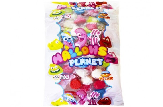 TOP MALLOW SURTIDO ENVUELTO 8 GR BL 0,9KG. TOP CANDY