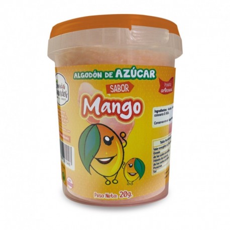 ALGODON DE AZUCAR SABOR MANGO 20 GR 1 UNIDAD. MD