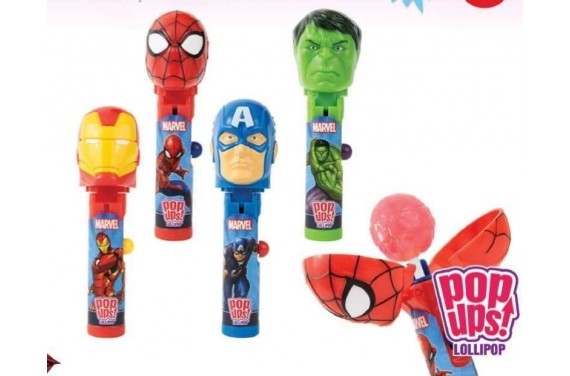 POP UPS LOLLIPOP MARVEL MIX 1U. BCS
