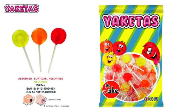 YAKETAS SURTIDAS 150U. JAKE