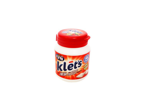 CHICLE KLETS FRESA SIN AZ. BOTE 70 UND. FINI