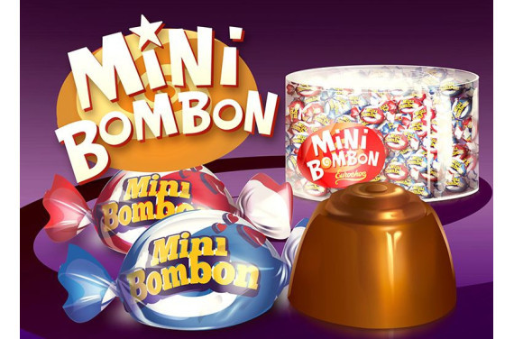MINI BOMBON SURTIDO TARRO 230U. BOLSA DE 1KG. EUROCHOC