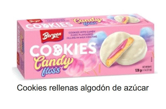 COOKIES RELLENAS ALGODON DE AZUCAR 128 GR D.A.
