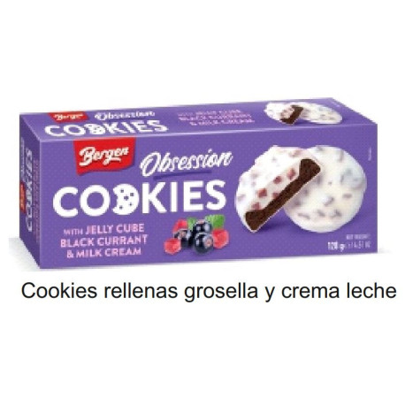 COOKIES RELLENAS GROSELLA Y CREMA LECHE 128 GR D.A.