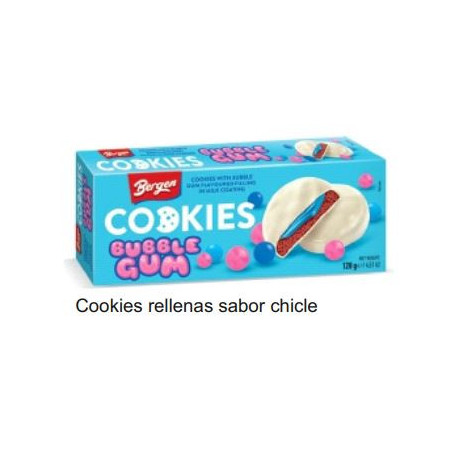 COOKIES RELLENAS SABOR CHICLE 128 GR D.A.