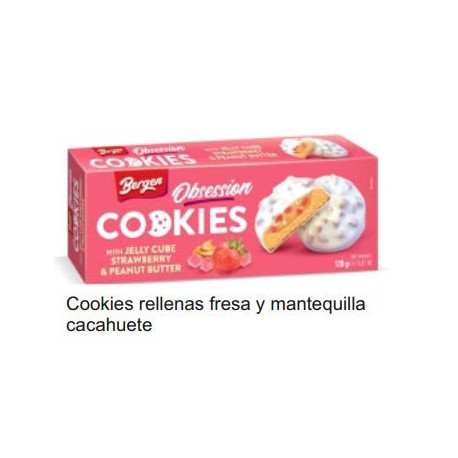 COOKIES RELLE. FRESA Y MANTEQ. DE CACAH. 128 GR D.A.