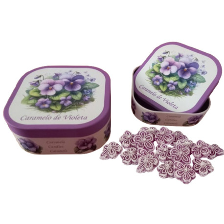 LATA FLORES VIOLETAS 100 GR M.T.