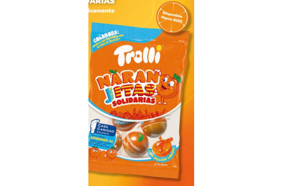 NARANJITAS SOLIDARIAS BOLSA 75 GR. TROLLI