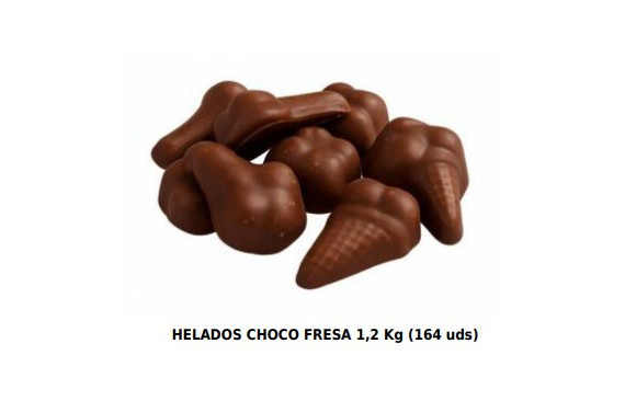 HELADOS CHOCO FRESA 1,2 KG (164 UNIDS)