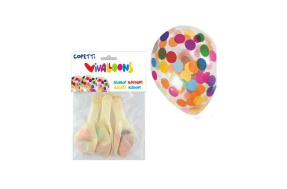 BOLSA 3 GLS CRISTAL CON CONFETI PERSAN