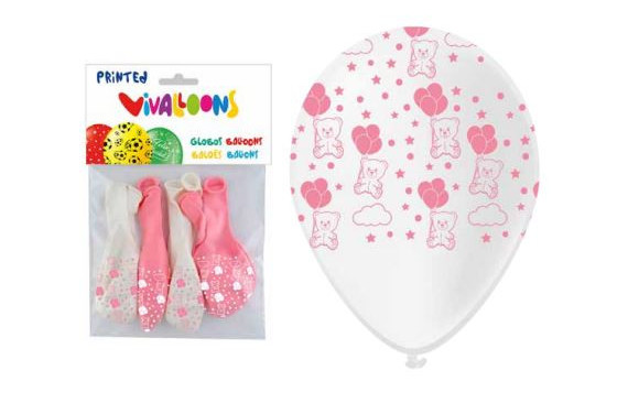 BOLSA 8 GLS ROSAS Y BLANCOS “OSITOS” T/A PERSAN