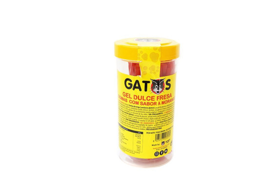 REGALIZ GATOS FRESA TARRO 180 GR. 1 UND. SAET