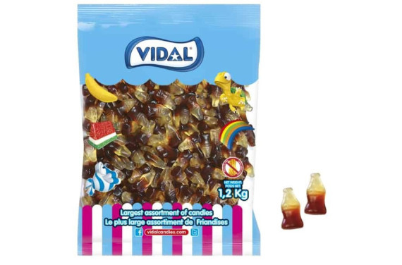 BOTELLAS MINI COLA BRILLO BL 1KG. VIDAL