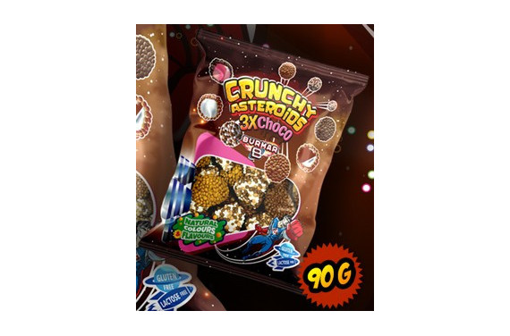 CRUNCHY ASTEROIDS 3 X CHOCO 90 GR (B)