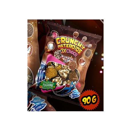 CRUNCHY ASTEROIDS 3 X CHOCO 90 GR (B)