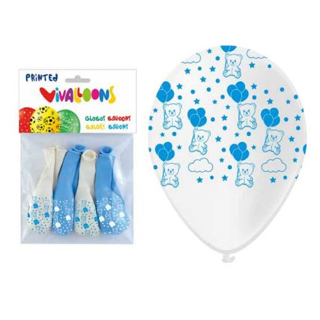 BOLSA 8 GLS AZUL Y BLANCO  “OSITOS” T/A PERSAN