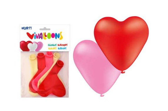 BOLSA 5 GLS CORAZON COLORES SURTIDOS PASTEL PERSAN