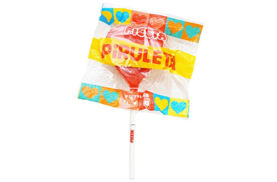 MEGA PIRULETA CORAZON CEREZA. 17 UN. FIESTA