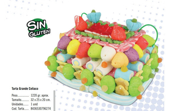 TARTA SIN GLUTEN GRANDE 1 UND. DA