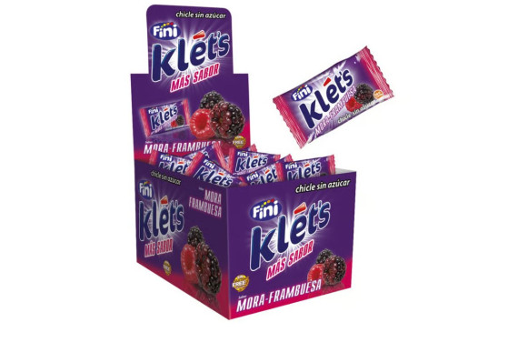 CHICLE KLET´S MORA-FRAMBUESA 200 UND. FINI