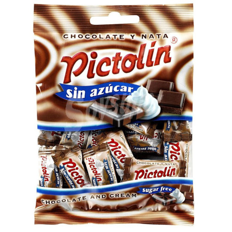 PICTOLIN CHOCO NATA SIN AZUCAR  BL 65 GR INTERVAN