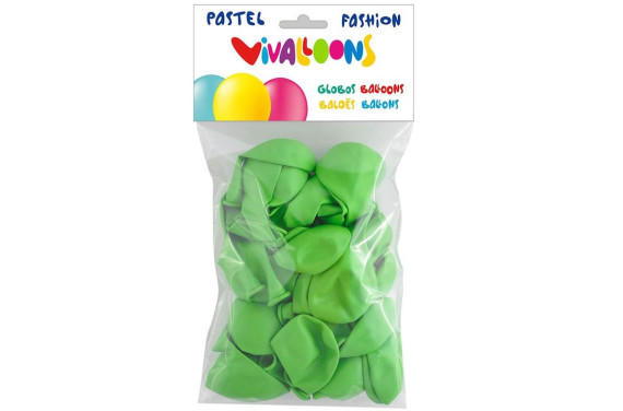 GLOBOS PASTEL VERDE PISTAC 50 UND. ROYAL ART.43310