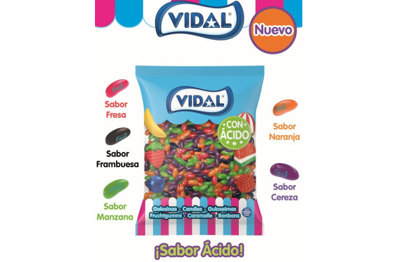 GLASS FRUT SABOR ACIDO BL. 1 KG. VIDAL