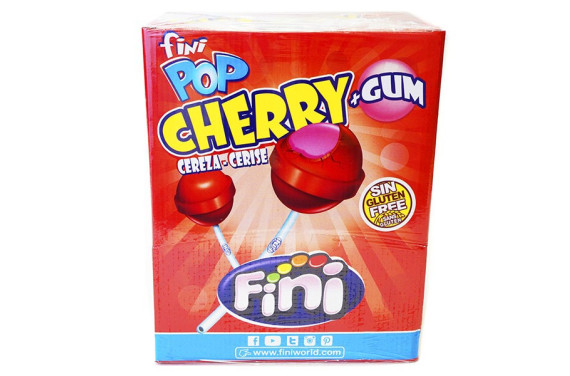 FINIPOP CHERRY+GUM 100 UND. FINI