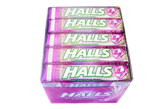 HALLS SANDIA SIN AZUCAR 20 UND.