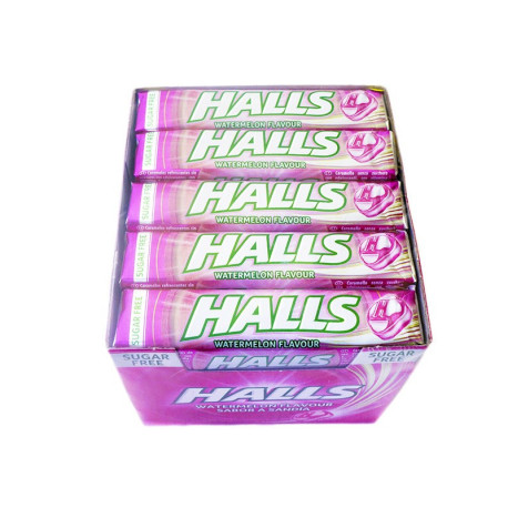 HALLS SANDIA SIN AZUCAR 20 UND.