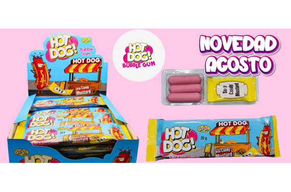 HOT DOG WITH CANDY MUSTARD 24 UNIDADES