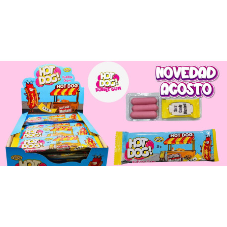 HOT DOG WITH CANDY MUSTARD 24 UNIDADES
