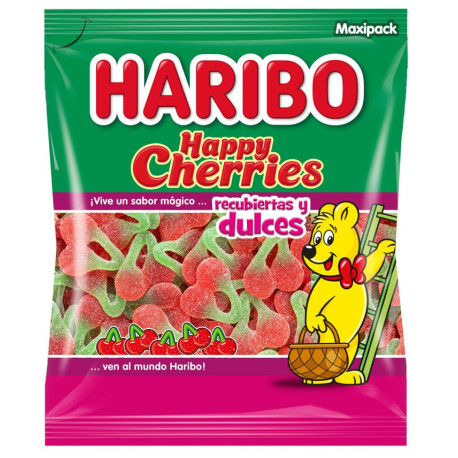 MAXIPACK HAPPY CHERRIES RECUBIERTAS Y DUCLES BL. 1KG HARIBO