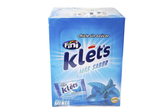 CHICLE KLET´S MENTA 200 UND. FINI