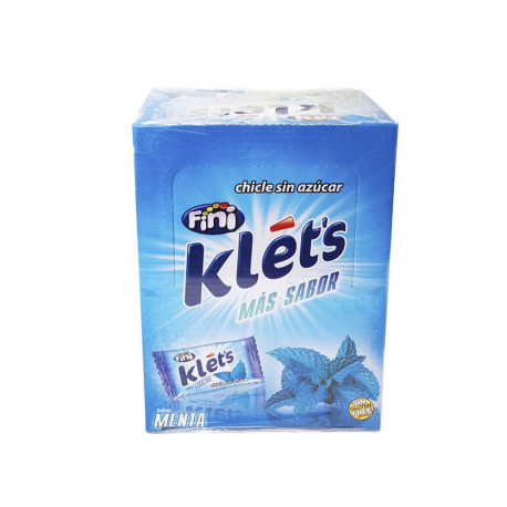 CHICLE KLET´S MENTA 200 UND. FINI