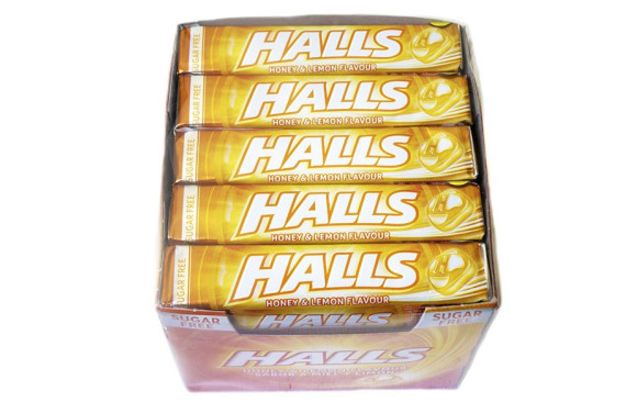 HALLS MIEL LIMON SIN AZUCAR 20 UND