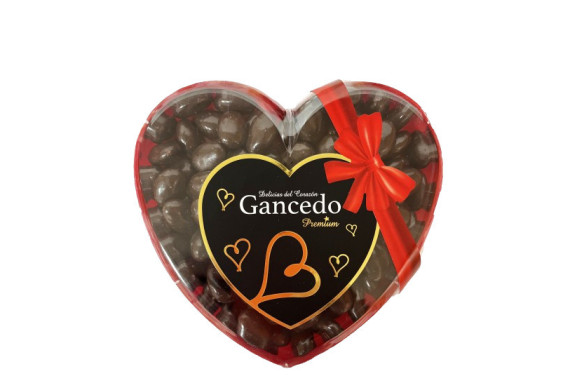 BANDEJA CORAZON BOMBON DE ALMENDRA 300 GR