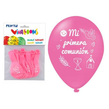 BOLSA 8 GLS COMUNION ROSA Y BLANCO NIÑA PERSAN