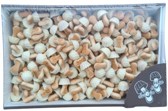 SETAS SABOR CHOCOLATE BLANCO 1KG. EUROCHOC