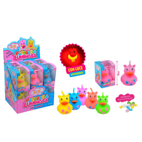 PAPERELLA LUMINOSA PATITOS CON LUZ Y CARAM 1 UNIDAD